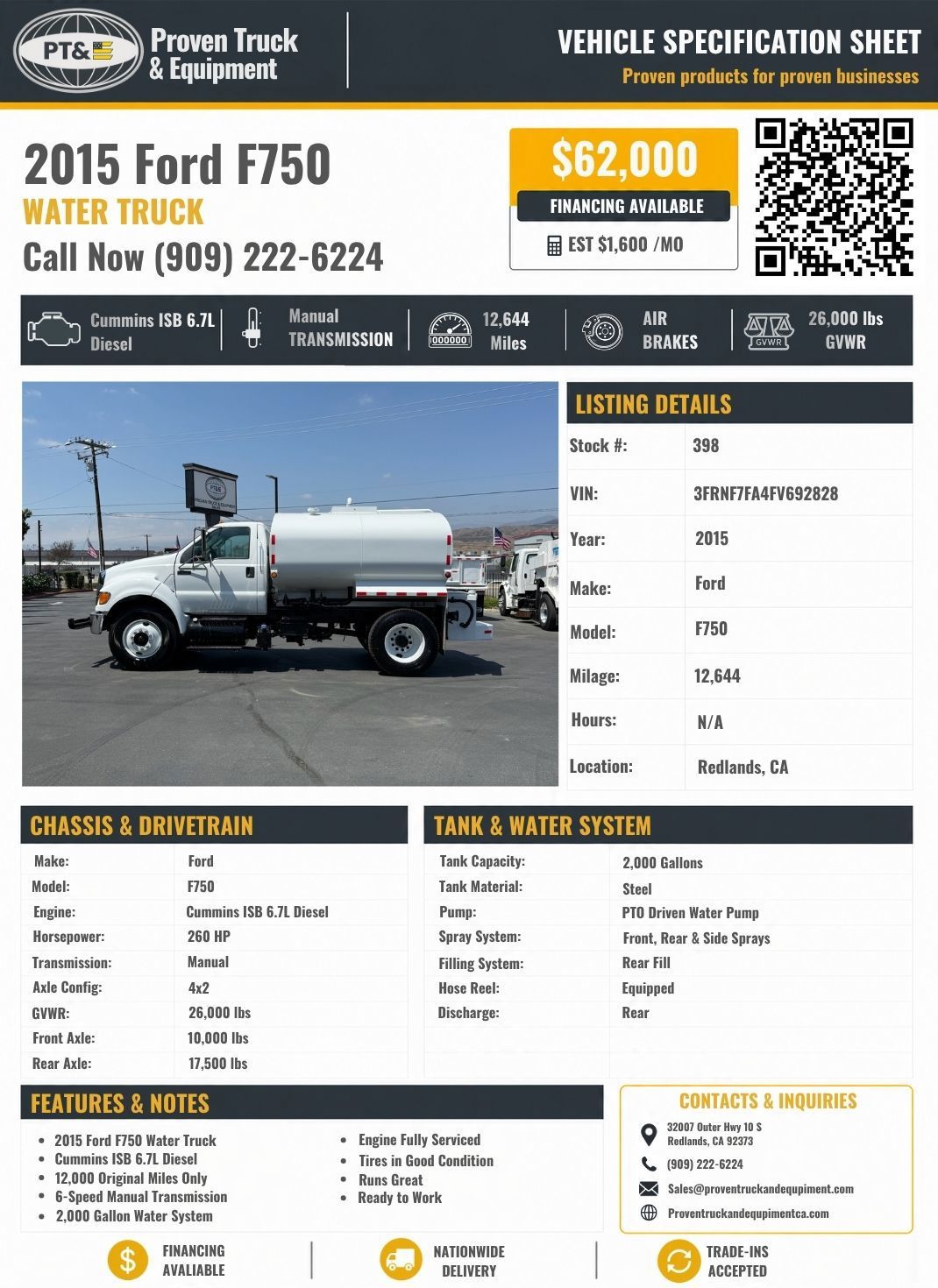 2015 Ford F750 photo 13